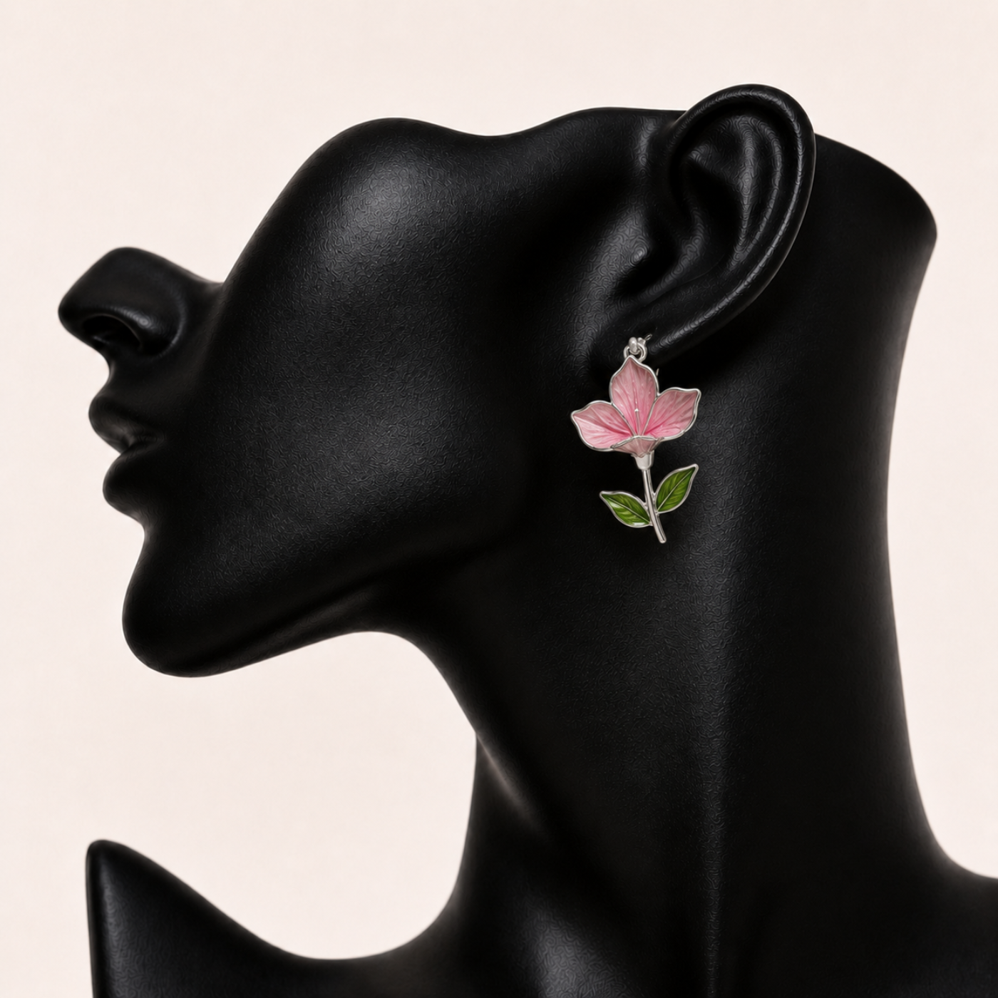 Pink Magnolia Studs Earrings