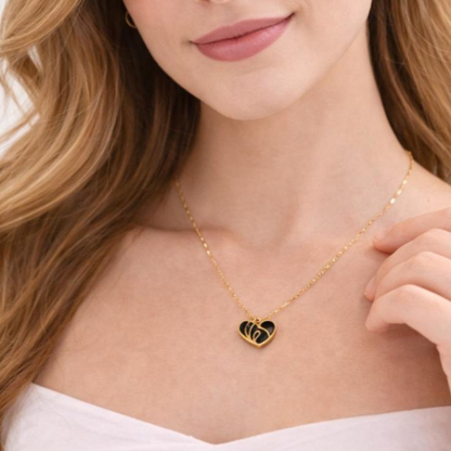 Midnight Noir Heart Necklace