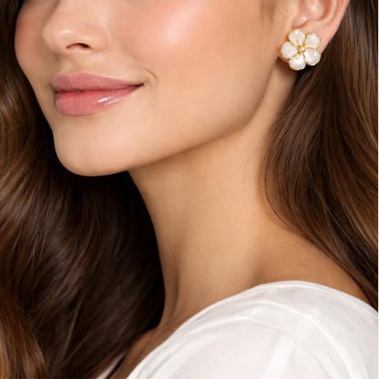 Rare Italian enameled handmade Earring - Everyday wear