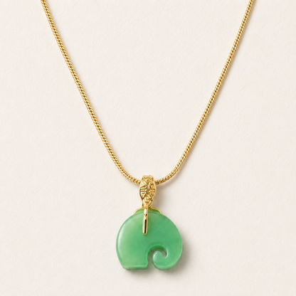Emerald Trunk Gold Necklace
