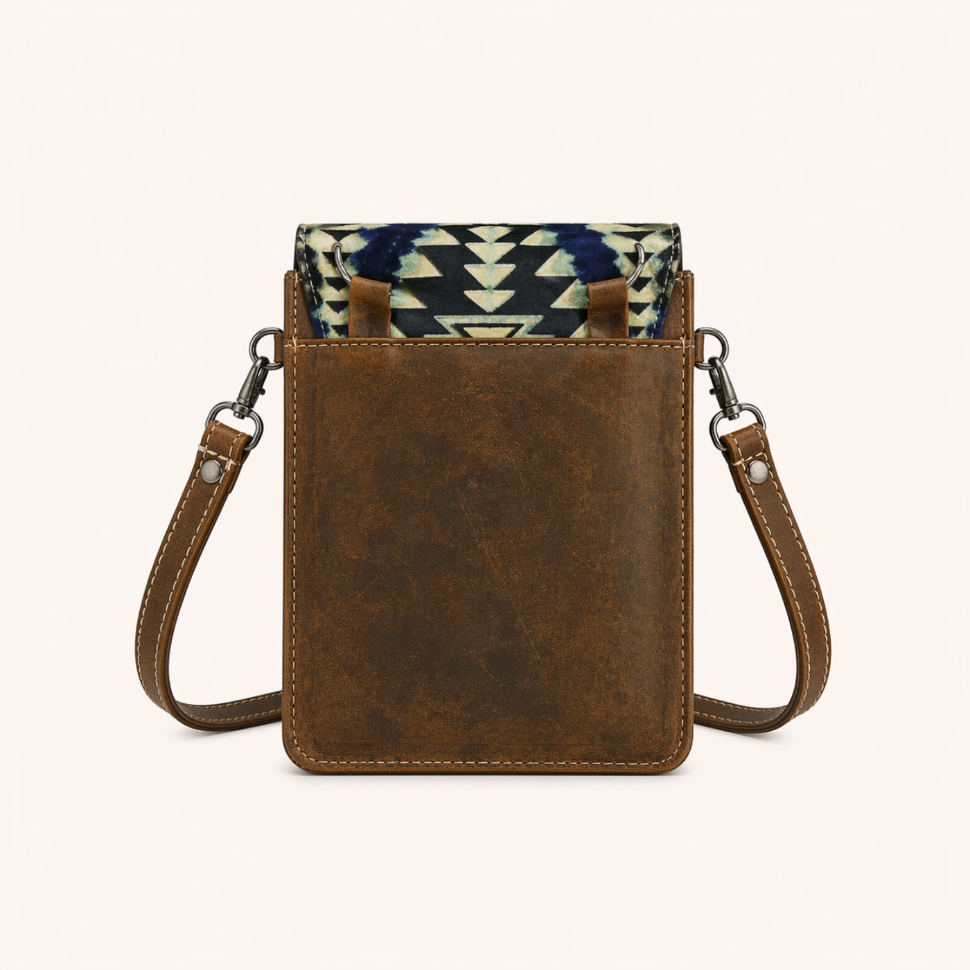 Indigo Aztec Phone Crossbody Bag