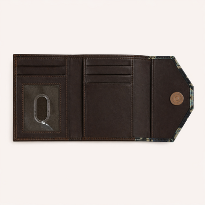 Indigo Aztec Tri-Fold Wallet