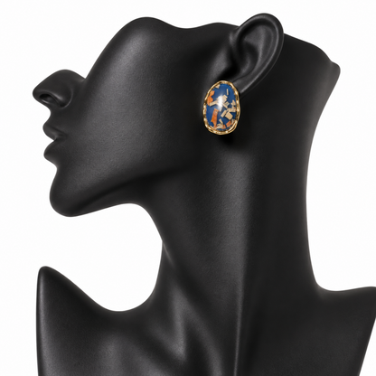 Blue Terrain Earrings
