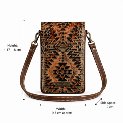 Ember Aztec Crossbody Organiser Bags