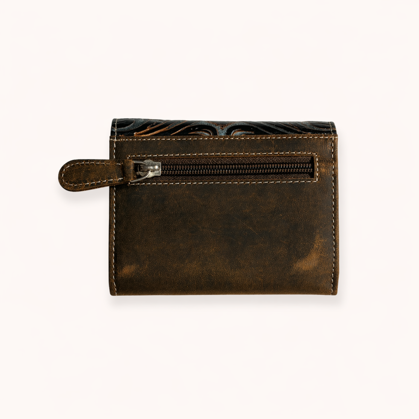 Midnight Bloom Double-Fold Wallet
