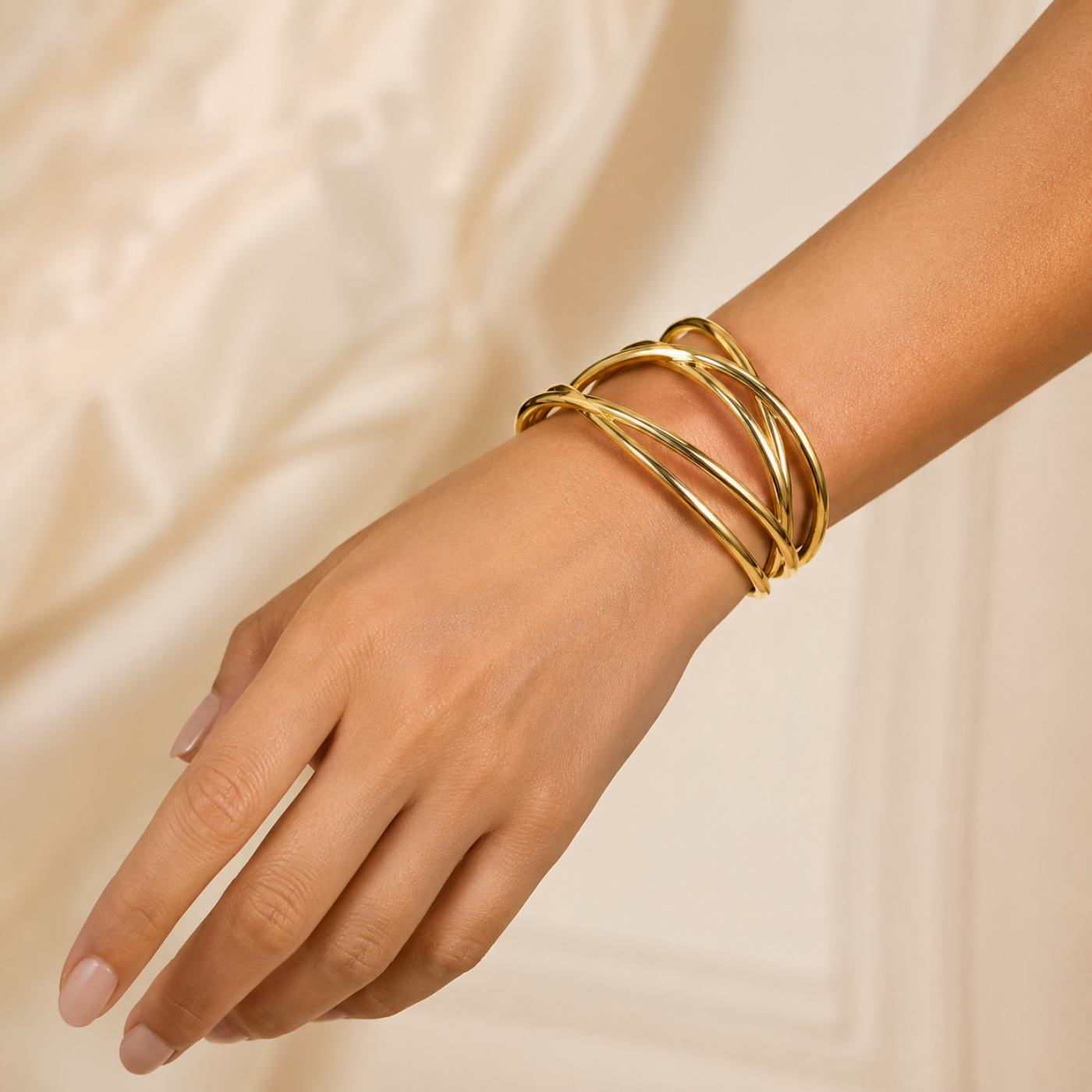 Golden Knot Cuff