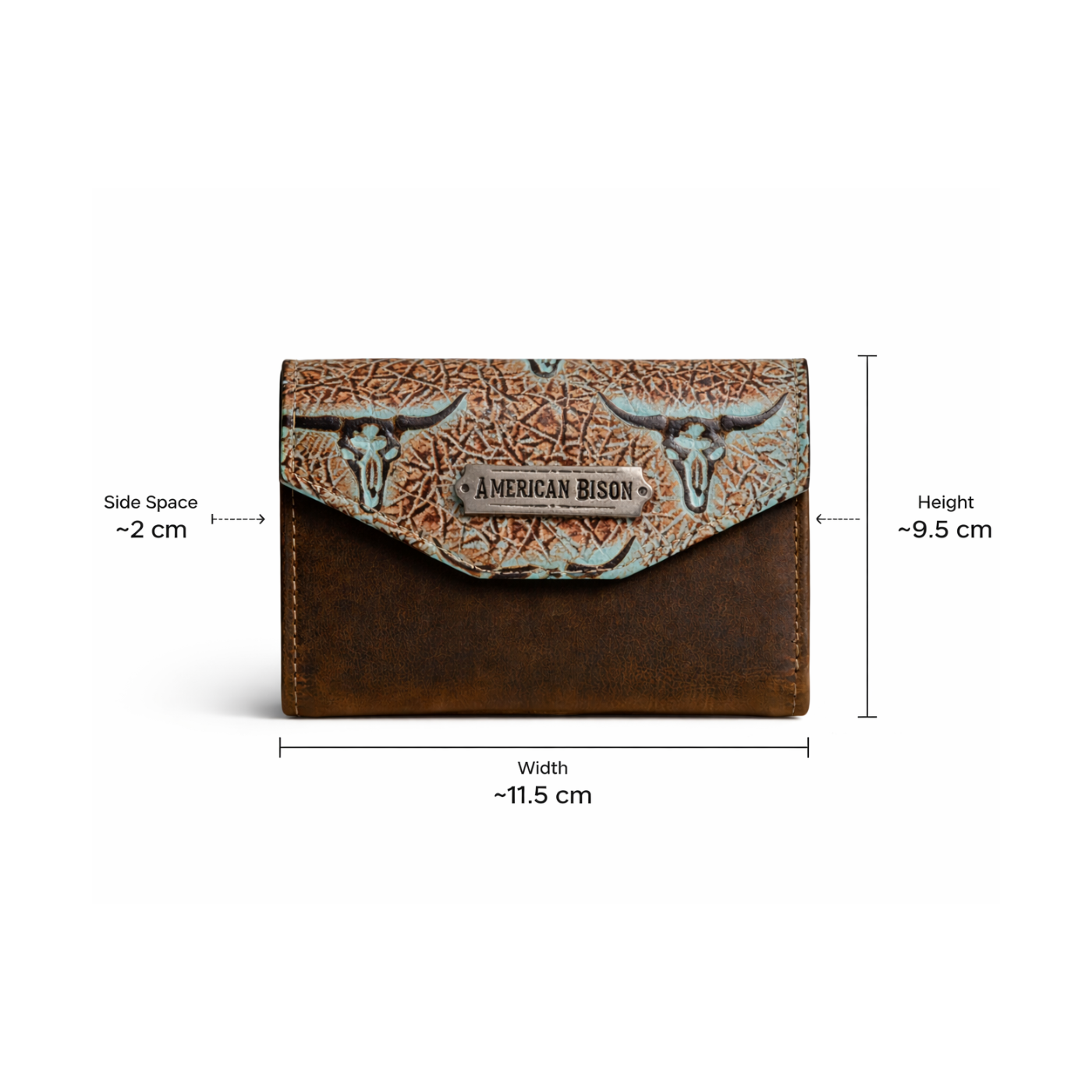 Turquoise Longhorn Double-Fold