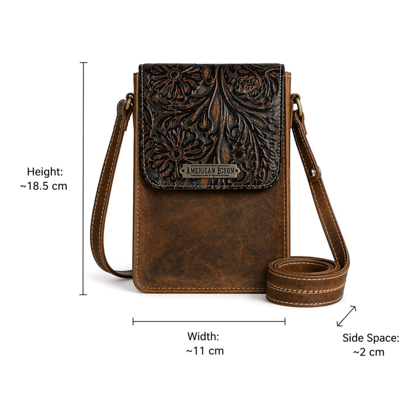 Midnight Bloom Phone Crossbody Bags