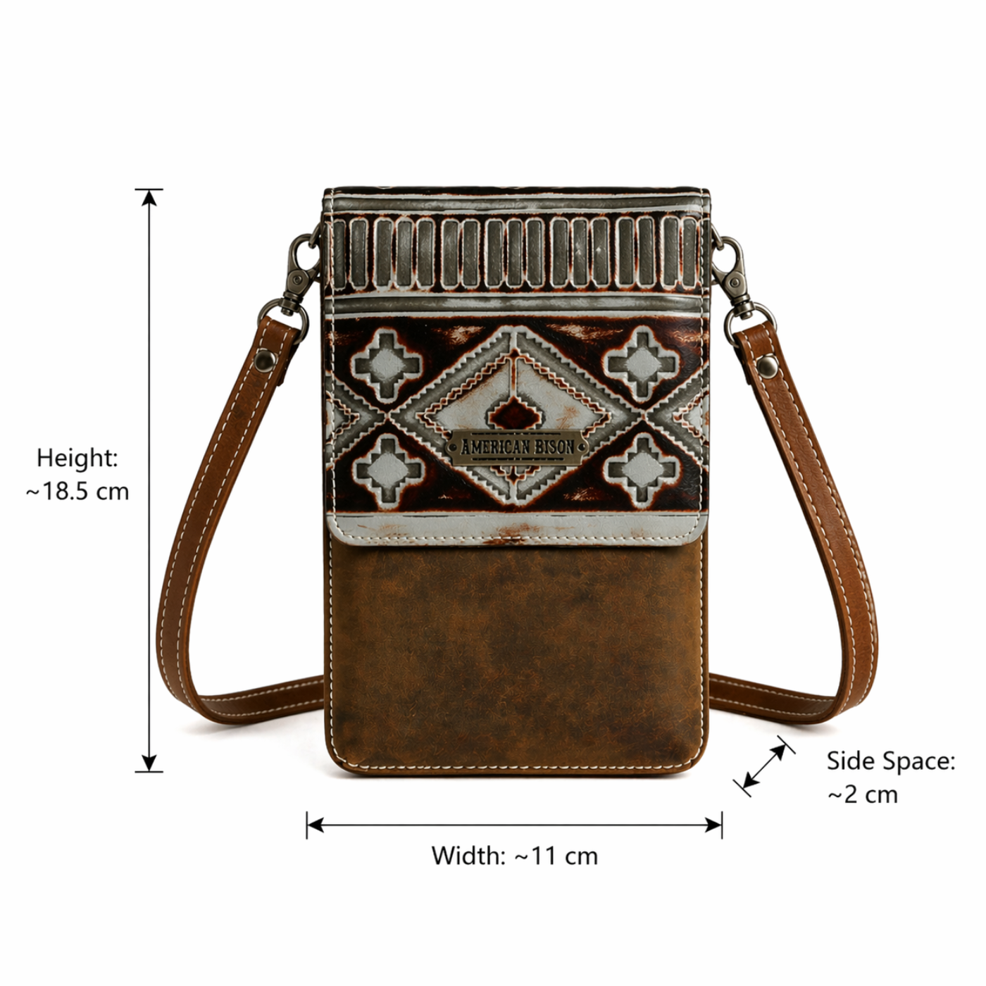Smoky Aztec Phone Crossbody Bags