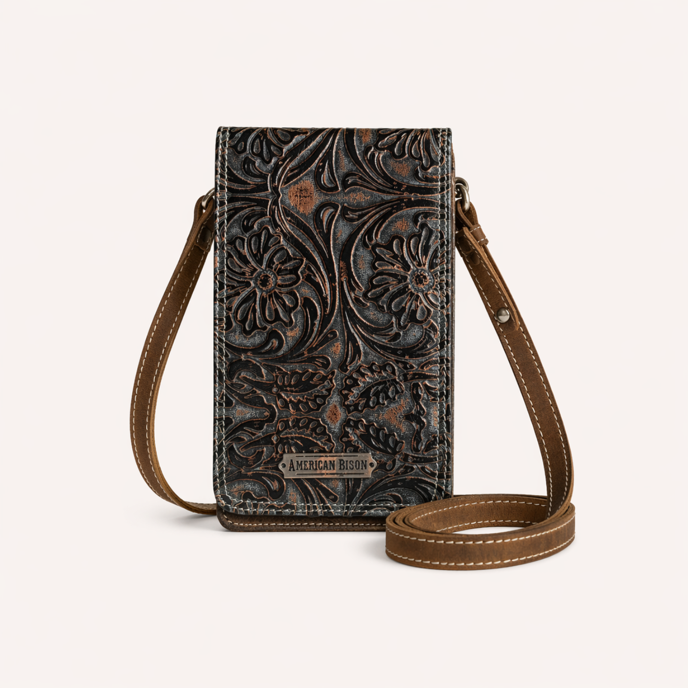 Midnight Bloom Crossbody Organiser Bag