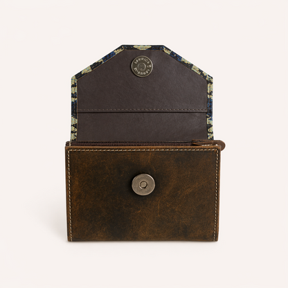 Indigo Aztec Double-Fold Wallet