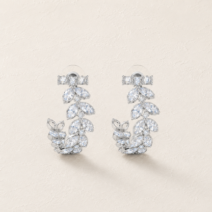 Crystal Vine Hoops