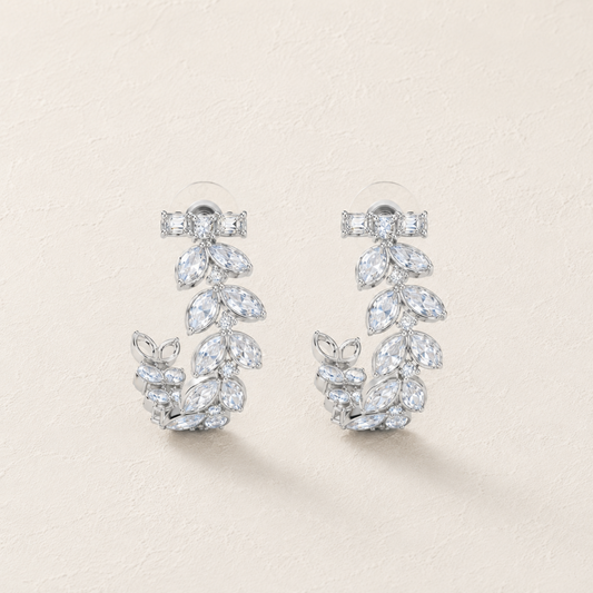 Crystal Vine Hoops