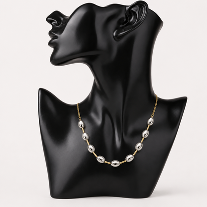Estelle Two-Tone Bead Necklace