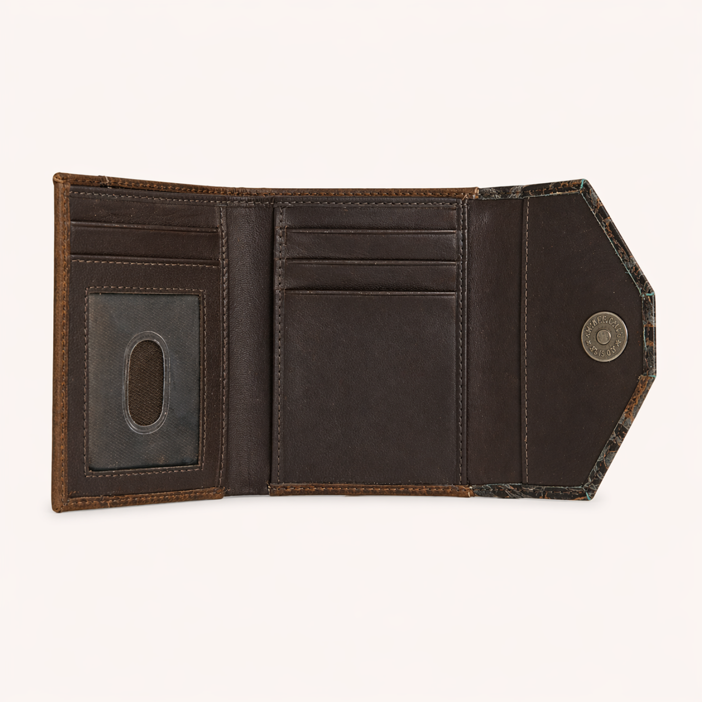 Midnight Bloom Tri-Fold Wallet