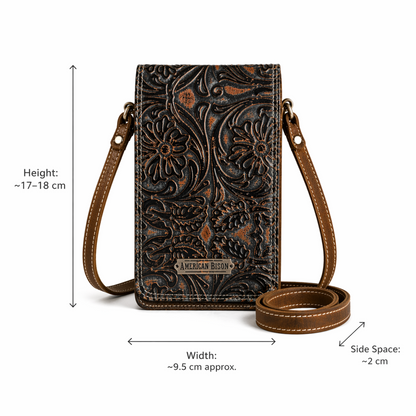 Midnight Bloom Crossbody Organiser Bag