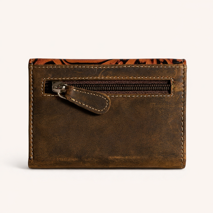 Heritage Bloom Tri-Fold Wallet