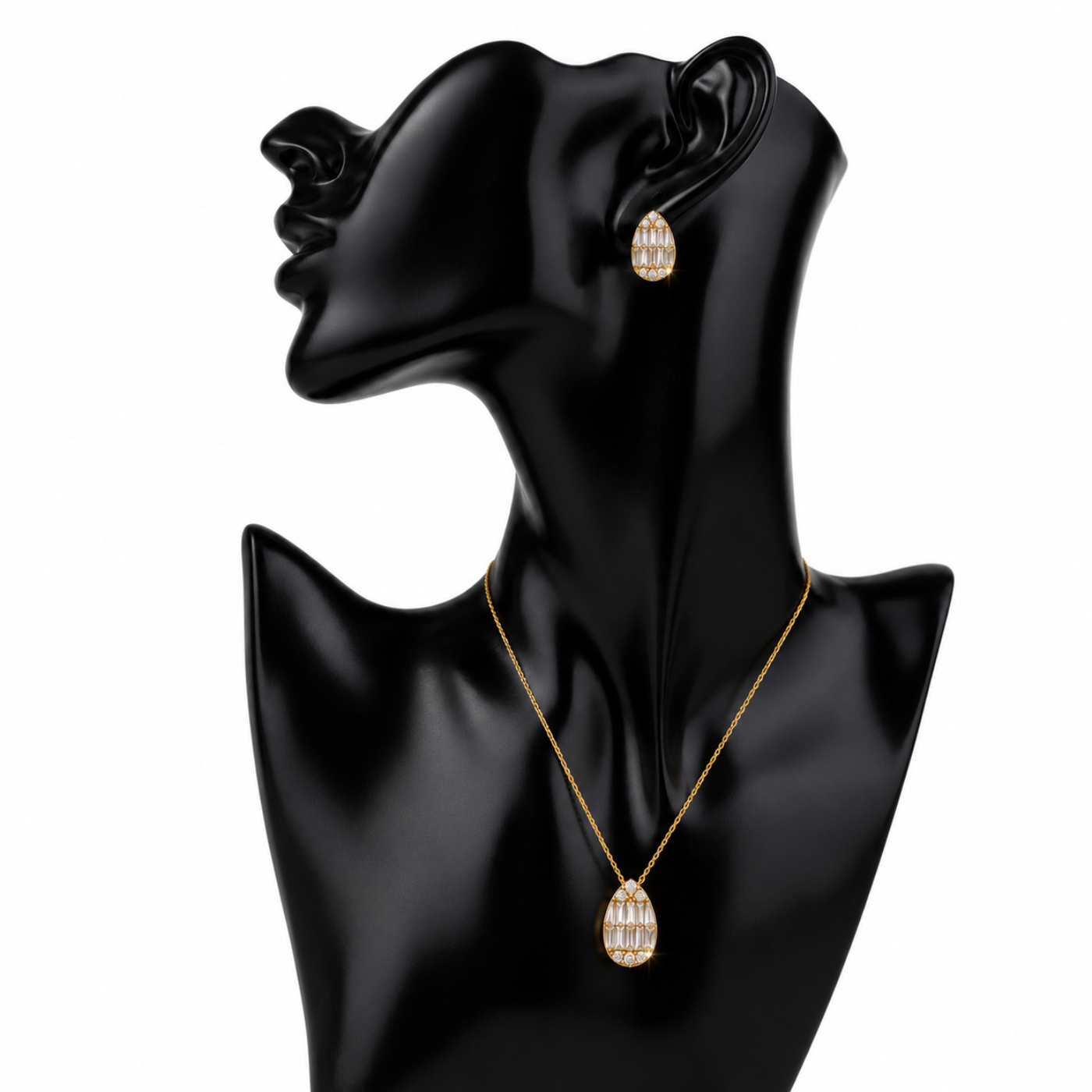 Diamond Teardrop Set