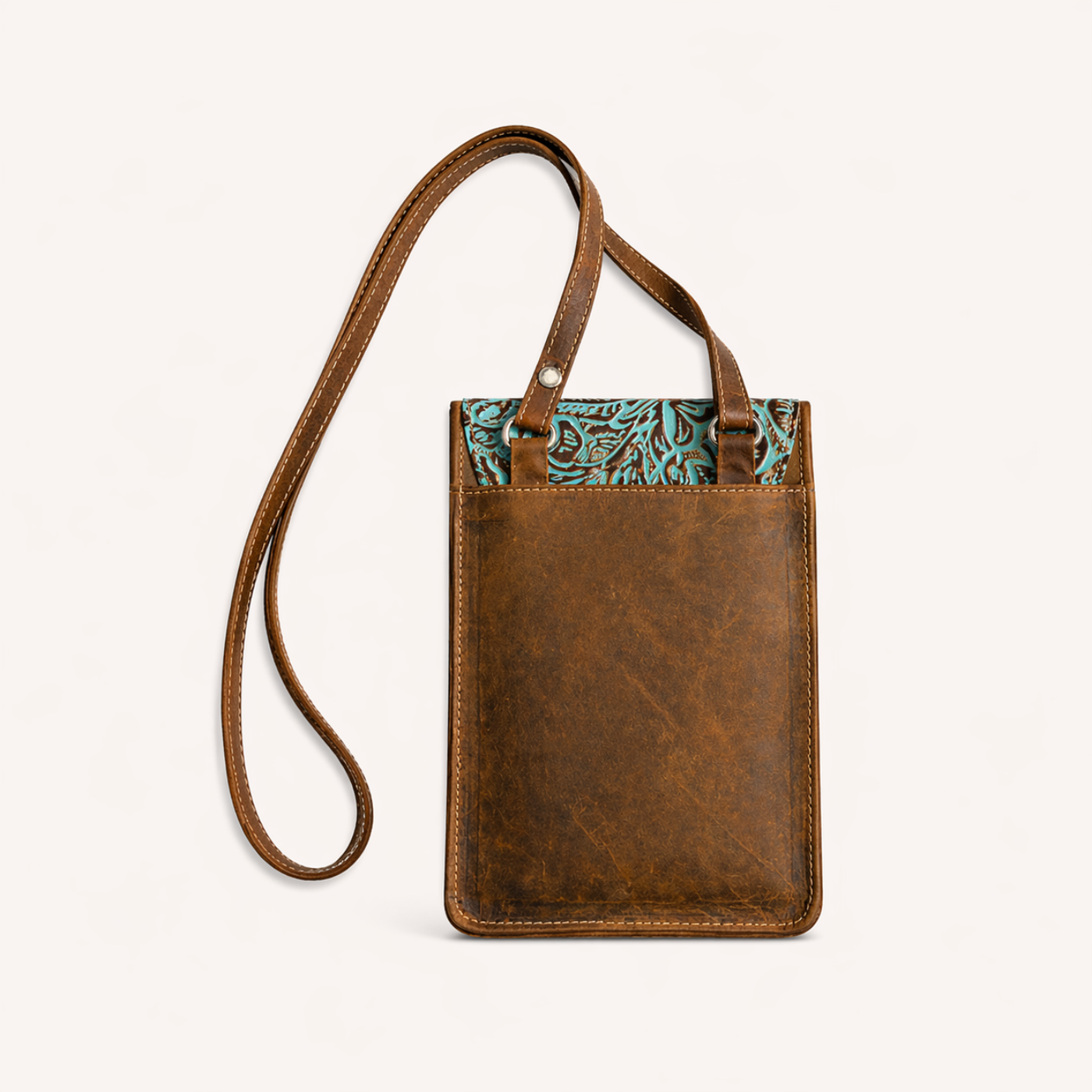 Turquoise Vine Phone Crossbody Bag