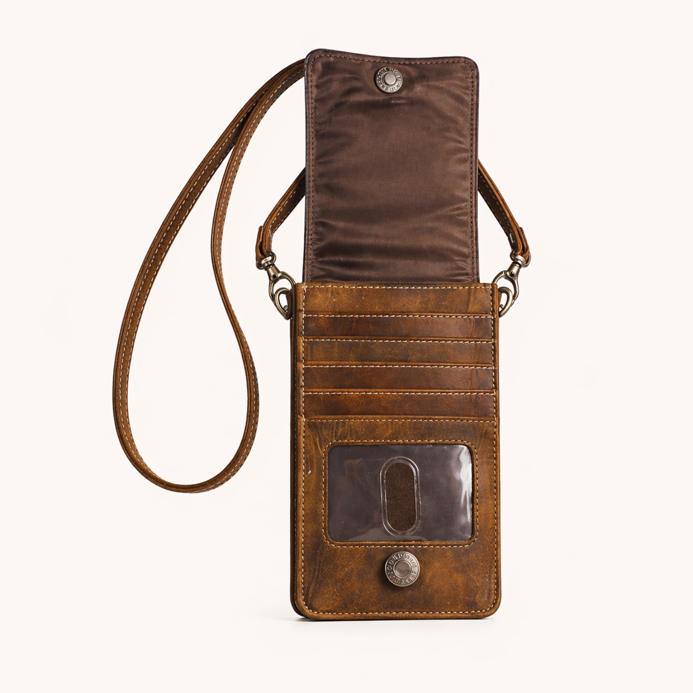 Turquoise Longhorn Crossbody Organiser Bag