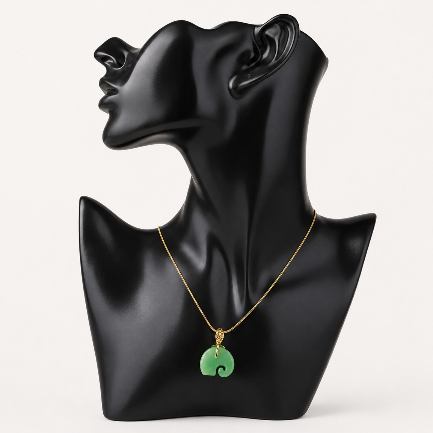 Emerald Trunk Gold Necklace