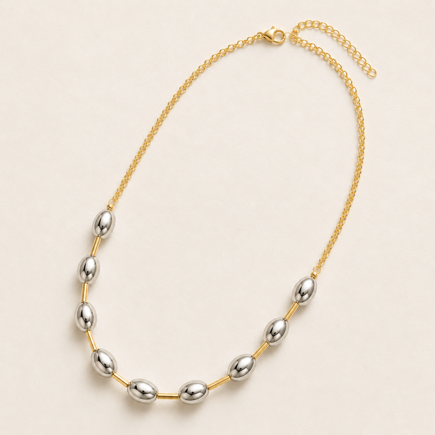 Estelle Two-Tone Bead Necklace