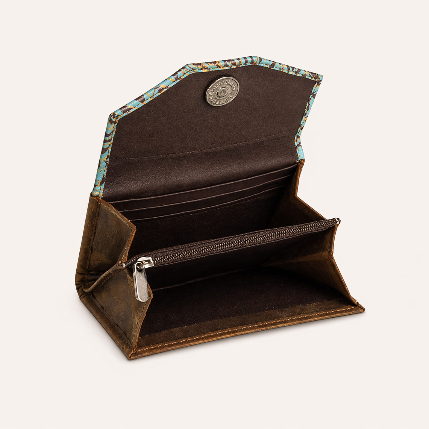 Turquoise Longhorn Double-Fold