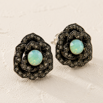 Opal Rose Studs