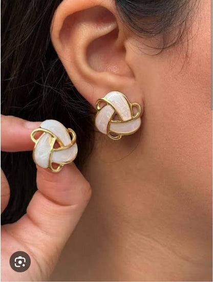 Elegant Knot Design Studs