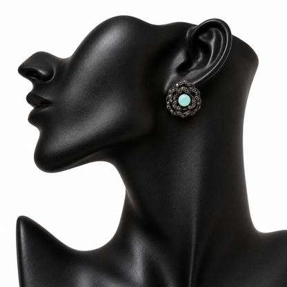 Opal Rose Studs