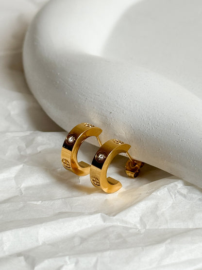 Charm Circle Hoops
